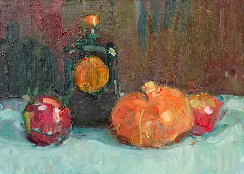 Bottle and Pumpkin Study, Martin Hill